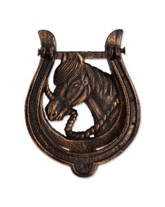 HORSESHOE CAST IRON DOOR KNOCKER